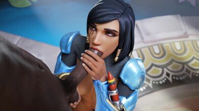 Blacked Pharah Gives Aphy3d's 4K Blowjob