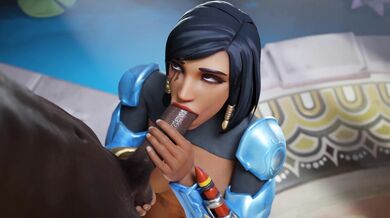 Blacked Pharah Gives Aphy3d's 4K Blowjob
