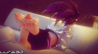 Sucking Akali's Toes: A BDSM Foot Fetish Journey