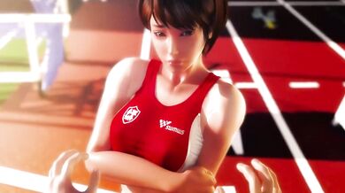 Rena-senpai, my hot baton and me - were all naughty now!