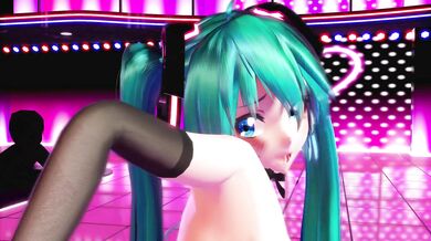 The mysterious Miku shows off her wet and inviting pussy as she is taken from behind on a bed of unknown pleasure!