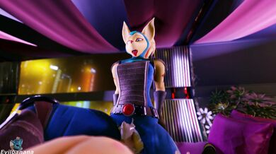 Watch the evil banana slip into her suit and start to dominate the room