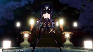 Mona's Provocative Clubbing in Tomoare Club, Genshin Impact MMD