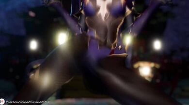 Mona's Provocative Clubbing in Tomoare Club, Genshin Impact MMD