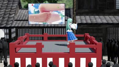 Sexy Mistress Stella takes on two public guys in a steamy three-way