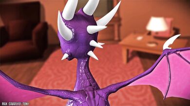 - Wet and Messy: Cynder's First Human Creampie