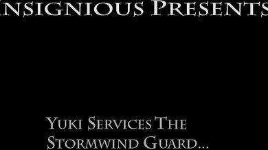 Yuki Gets Fucked by a Stormwind Guard in 'Yuki Services the Stormwind Guard' Hentai Porn!