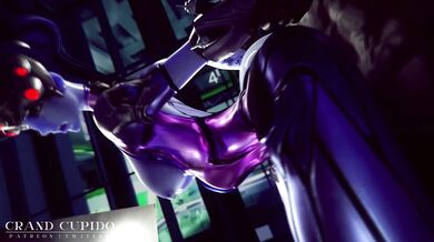 Widowmaker's Booty Banged by Dark Skinned Lover