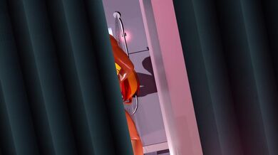 Maki Gets Double Teamed in the Shower by Two Horny Guys Named 'Double P' and Experiences Multiple Orgasms as Her Body is Dripping with Cum