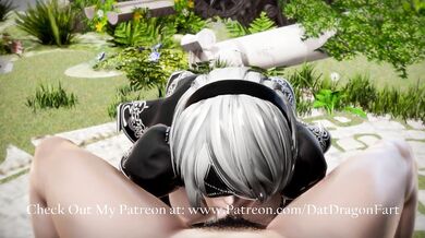 [Dat Dragon Fart] Blindfolded Milky Gokkun (2B)