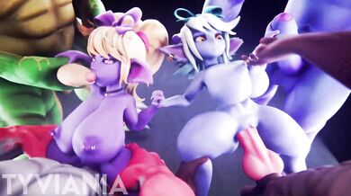 Poppy's and Tristana's Rough Group Sex Orgy with Multiple Partners [tyviania]