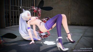 Insect Fucking with Kiana in Honkai Impact by XMHY