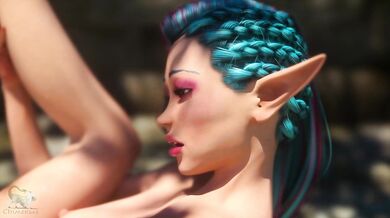 The Tattooed Elven Slut's Self-Fucking Adventure