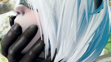 Naughty 2B Gets Nailed in the Woods by a Hung KaminaKirei