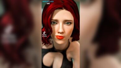 - Black Widow's Sexy Striptease
