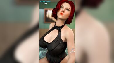 - Black Widow's Sexy Striptease