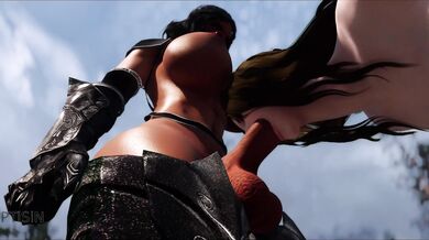 - The Curvy Milf's Delightful Experience with the Dark Futanari's Huge Cock