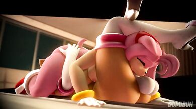Double Dicked Down the Throat: Futanari Amy and Rouge Double-Team [DOMINATION]