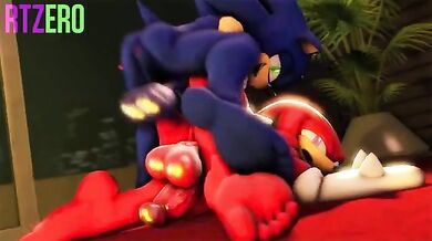 Sonic and Knuckles Fucking Hard in Part 2 of their RTZero Porn Adventure