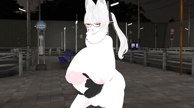 - Futanari Squirts with her Giant Cock