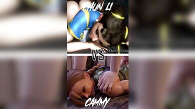 Chun-Li vs Cammy White in a Lesbian Catfight