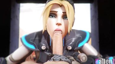 Space Warrior's Secret Mouth Fucking Session with the Alien Queen