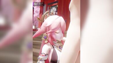 Oral & Pedal Favors for the Village Shrine Maiden [Act]: