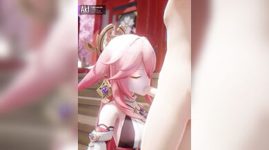 Oral & Pedal Favors for the Village Shrine Maiden [Act]: