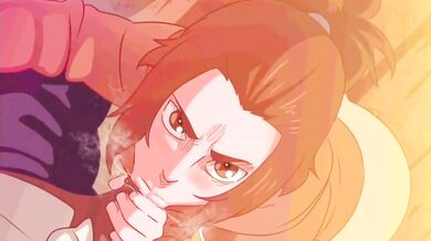 Black cock throat-fucking Asian teen in 'D' rated anime orgy.