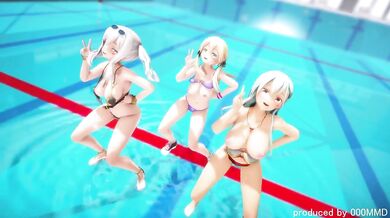 Shipgirls of KanColle Get Naked and Dance in 4K HD Quality