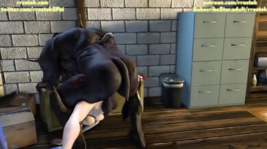 Scarlet's Tight Ass Taken by the Beastly Bull-Man in Final Fantasy Hentai!