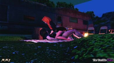 Rebel's Campfire Romp with Vicky in the Woods - The Terrible Fairy
