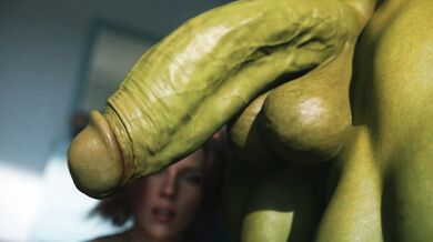 She-Hulk's Giant Cock Makes Black Widow Squirt [Salamandraninja][4K]