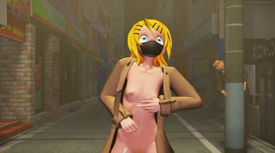MMD Rin Masked Pervert Puppet Show