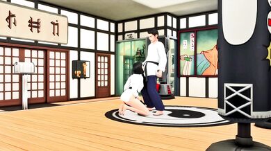 Stretching and Fucking: After Class Karate Bondage