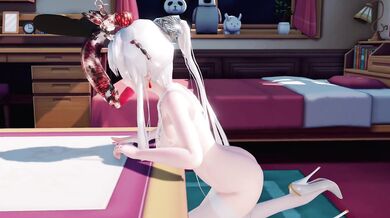 Tired of Waiting for Her Insect Husband, Haku Gets Fucked by a Bug