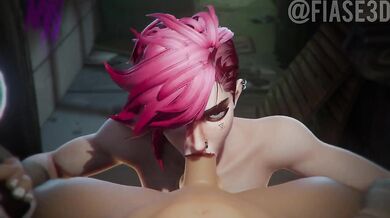 League of Legends' Sexy Sorceress Vi Gets a 3D Makeover in Fiase3D's Latest Hentai Animation!