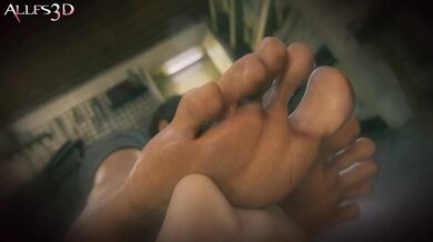 Jill Valentine Sucks Cock from a Foot Worshipper's Point of View