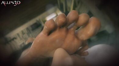 Jill Valentine Sucks Cock from a Foot Worshipper's Point of View