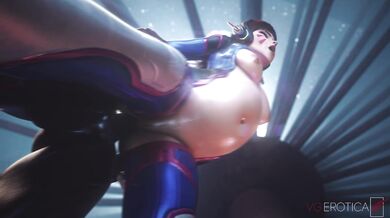 Preggo D.va Gets Blacked and Takes It Up the Ass in VG Erotica