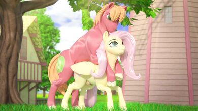 Clopcest: Big Mac and Fluttershy Go Hard in the Paddock