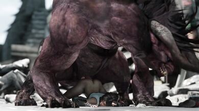 Tifa's Fate with the Monstrous Behemoth