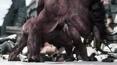 Tifa's Fate with the Monstrous Behemoth