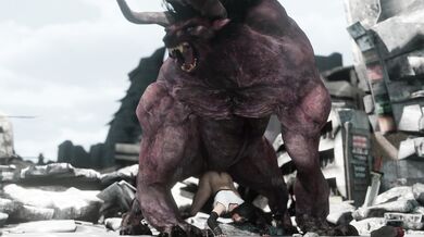 Tifa's Fate with the Monstrous Behemoth