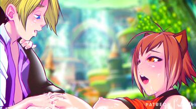 [4K] BlazBlue - Carl's Wet Lube Play with Makoto [60fps] [Washa]