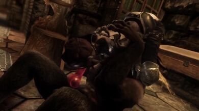 Saffy's Werewolf Training in Skyrim Gets a Little Hairy