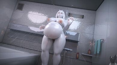 Mind-blowing Gaping with Toriel in the Steamy Shower [Vore]