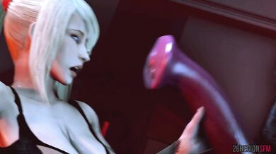 Busty Space Warrior Bitch Gets Nailed in Her Ass