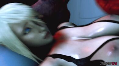 Busty Space Warrior Bitch Gets Nailed in Her Ass