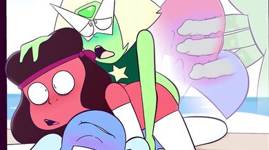 Ruby and Sapphire get Double Penetrated by Futa Peridot in 'MelieConieK's' Latest Hentai Porn Video